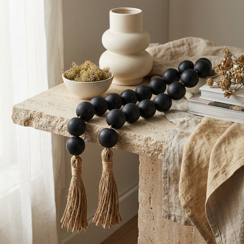 Atelier Ebony Bead Garland